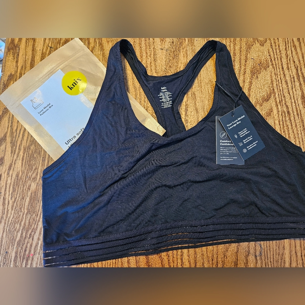 Knit luxe modal ultra soft pull over bra